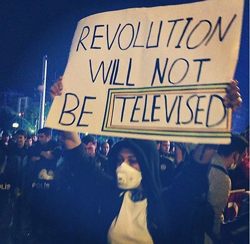 teargas bombs falling